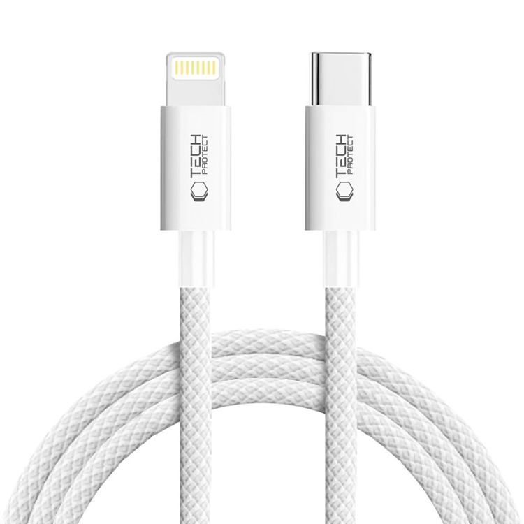 Tech-Protect USB-C till Lightning kabel Ultraboost 2m - Grå | 3541 | AlltMobil