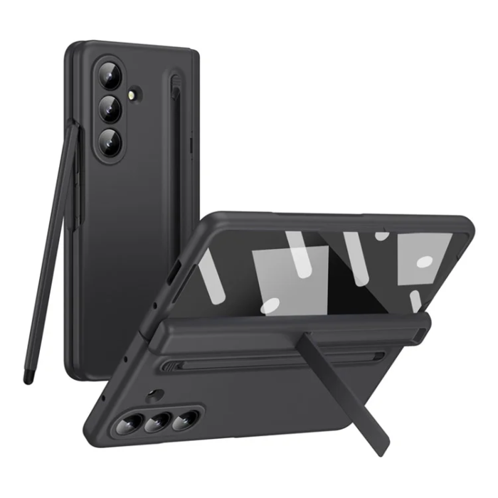 A-One Brand - Galaxy Z Fold 7 Mobilskal Kickstand med Stylus och Härdat Glas