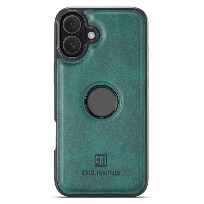 DG.MING - DG.MING iPhone 16 Plus Mobilskal Anti-Drop Läder - Grön