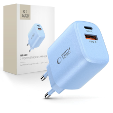 Tech-Protect - Tech-Protect Väggladdare USB-A Till USB-C 30W - Baby Blå