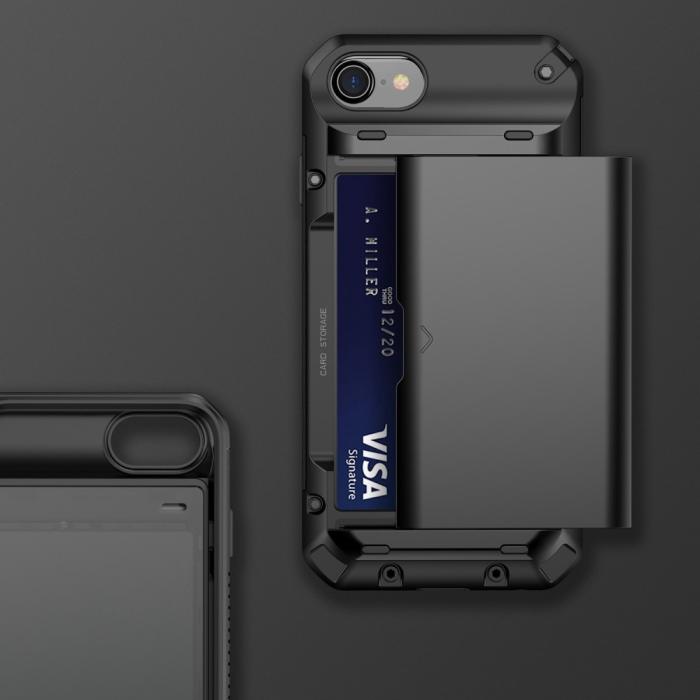 OEM - iPhone 7/8/SE 2020/SE 2022 Skal Med Kortfack - Blå