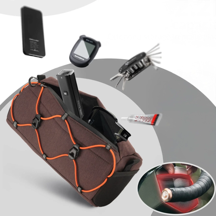 Rockbros - Rockbros Cykelväska för Styren 2.2L - Brun