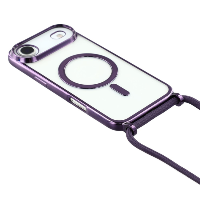 A-One Brand - iPhone Air Mobilskal MagSafe Electroplating Edge TPU - Lila