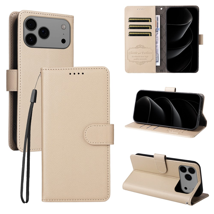 iPhone 17 Pro Max Plånboksfodral RFID Blocking med Handledsrem | 2353 | AlltMobil