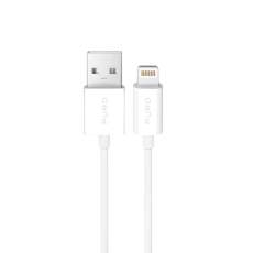Puro - Puro USB-A - Lightning 12W Kabel 3m TPE - Vit