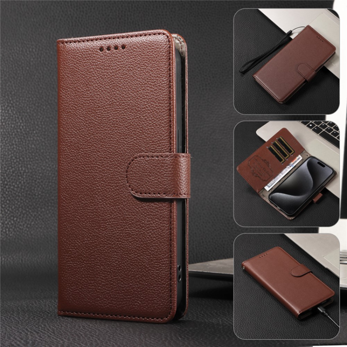 A-One Brand - iPhone 17 Pro Max Plånboksfodral RFID Blocking med Handledsrem