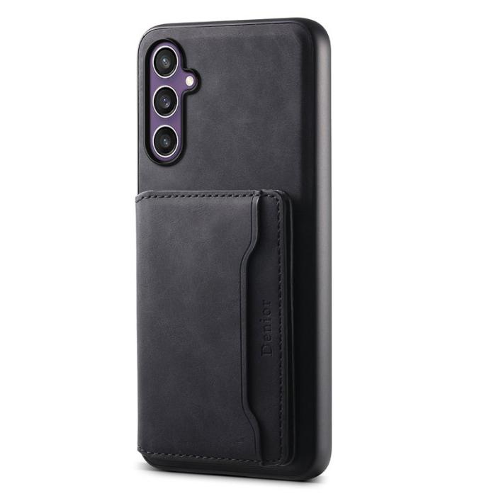 DENIOR - DENIOR D13 Samsung Galaxy S23 FE Fodral KonstLäder Svart