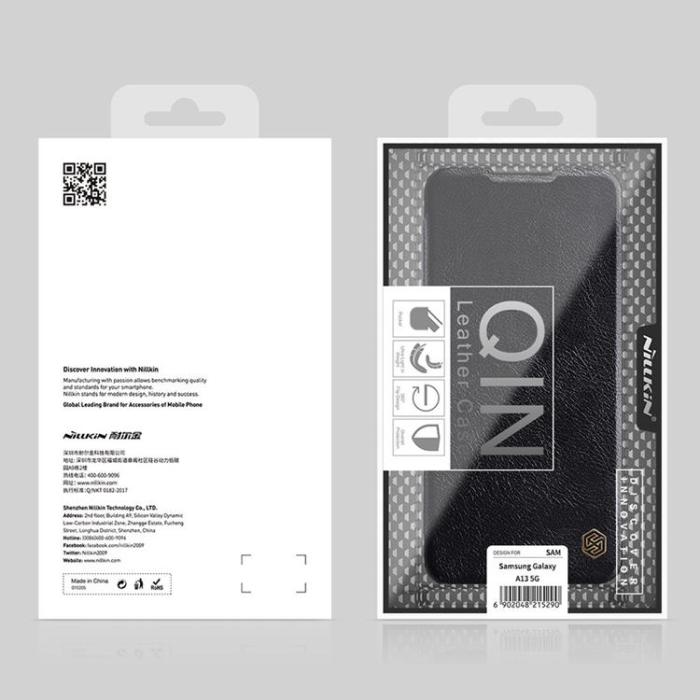 Nillkin - Nillkin Galaxy A13 5G Fodral Qin läder Holster - Brun