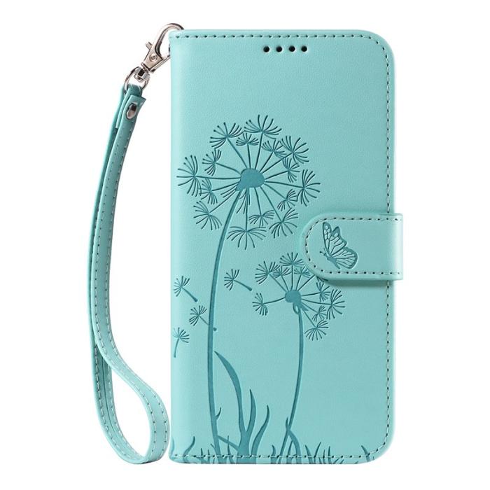 OEM - Samsung Galaxy S26+ Plånboksfodral Konstläder Med Rem Dandelion - Grön