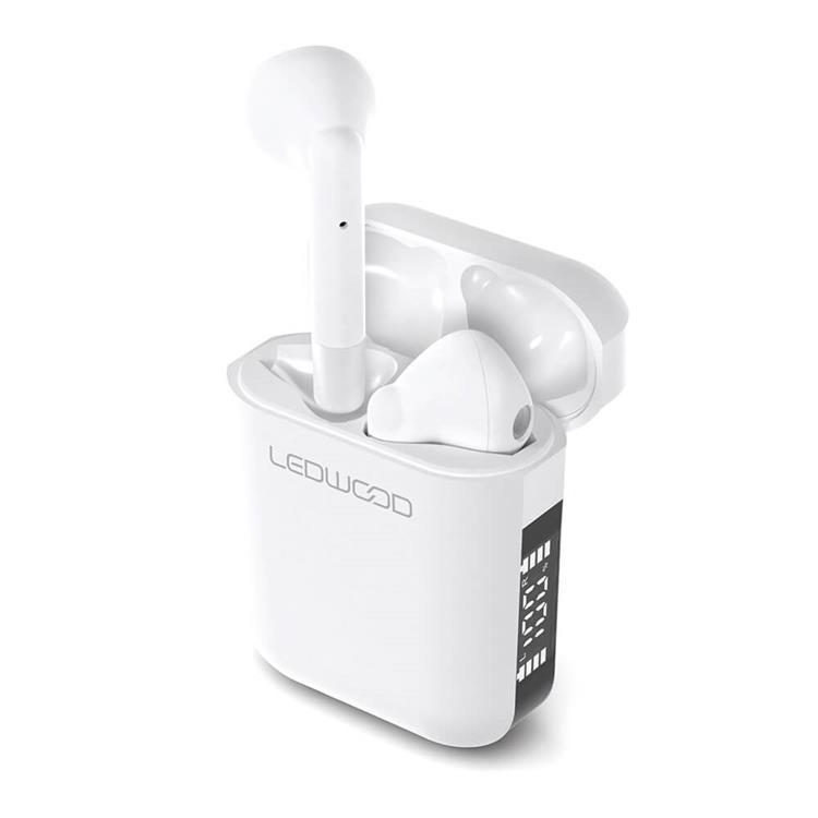 Ledwood In-Ear Hörlur Apollo TWS True Wireless Mic - Vit | 505771 | AlltMobil