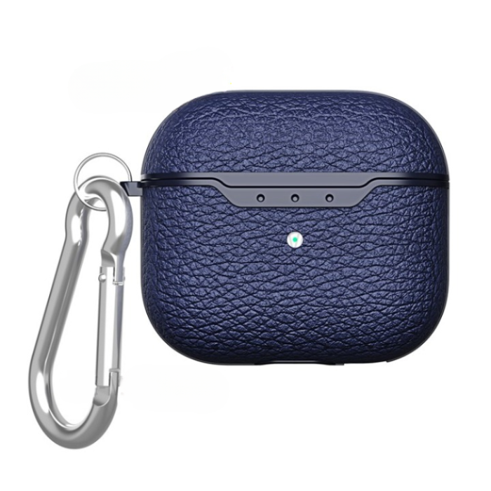 A-One Brand - Airpods 3 Skal Litchi Texture - Blå