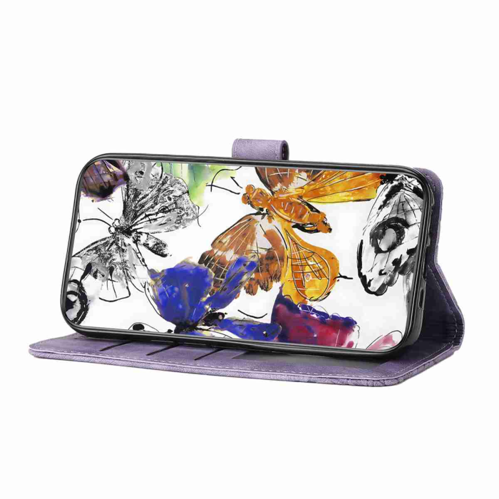 A-One Brand - OnePlus 15 5G Konstläder Plånboksfodral Butterfly Skin-Touch