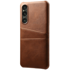 A-One Brand - Sony Xperia 1 VII Mobilskal med Dual Kortfack - Brun