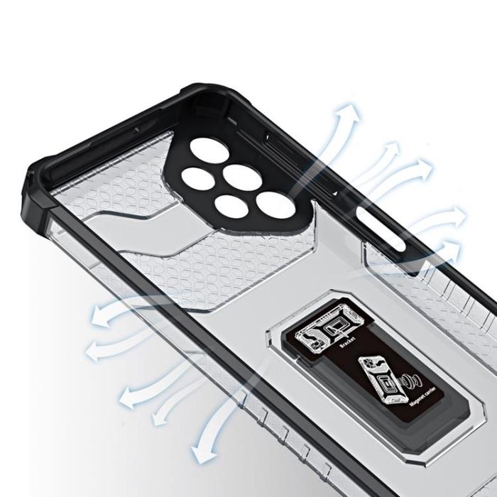 UTGATT1 - Crystal Ring Kickstand Skal Galaxy A32 5G - Svart