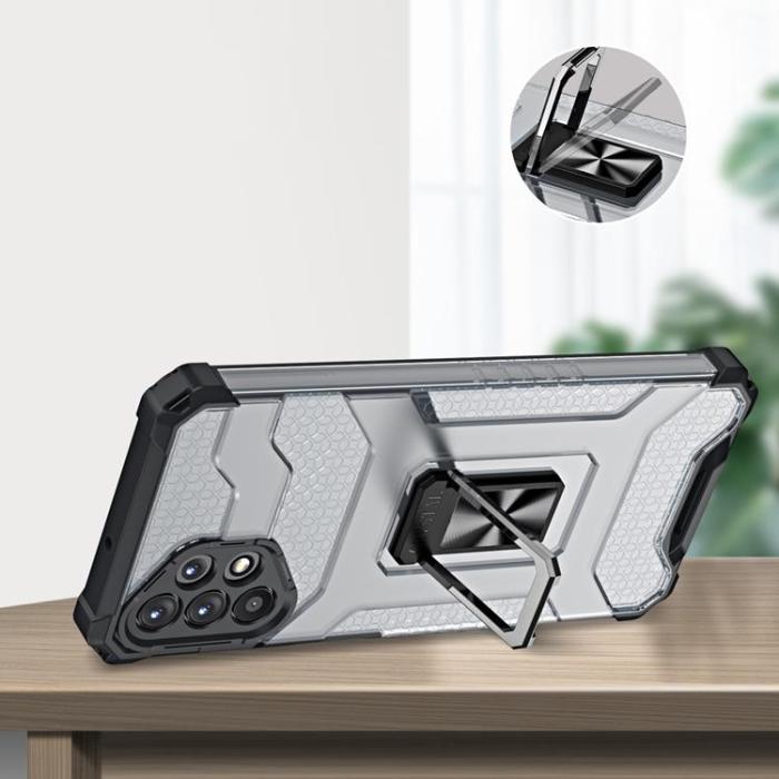 UTGATT1 - Crystal Ring Kickstand Skal Galaxy A32 5G - Svart