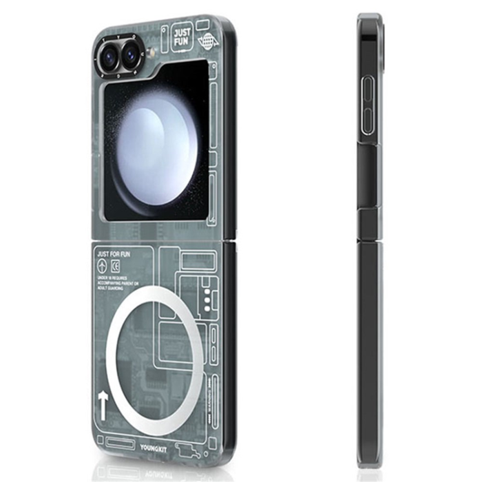 YOUNGKIT - YOUNGKIT Galaxy Z Flip 6/7 FE Mobilskal MagSafe IMD - Svart