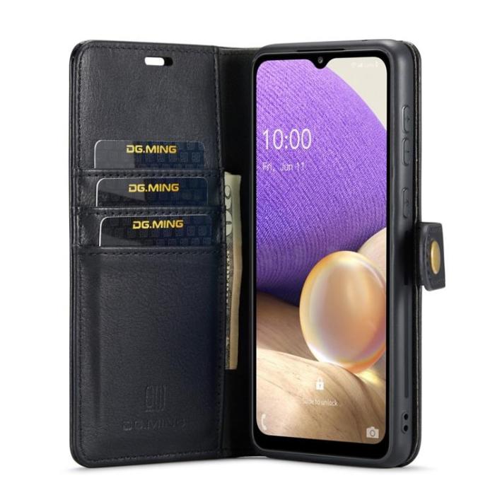 DG.MING - DG.MING Folio Flip Detachable Plånboksfodral Galaxy A33 5G - Svart