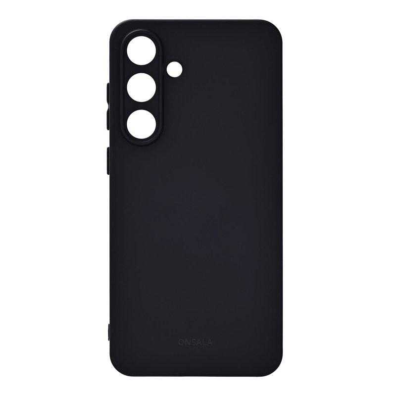 ONSALA Mobilskal med Silikonkänsla Black - Samsung Galaxy S25 FE 5G