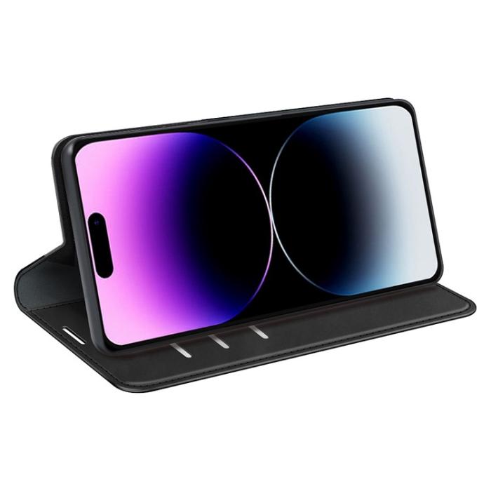 OEM - iPhone 15 Pro Max Plånboksfodral Flip PU-Läder - Svart