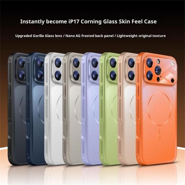 A-One Brand - iPhone 17 Pro Max Mobilskal MagSafe Matte Skin Feel - Titan Guld