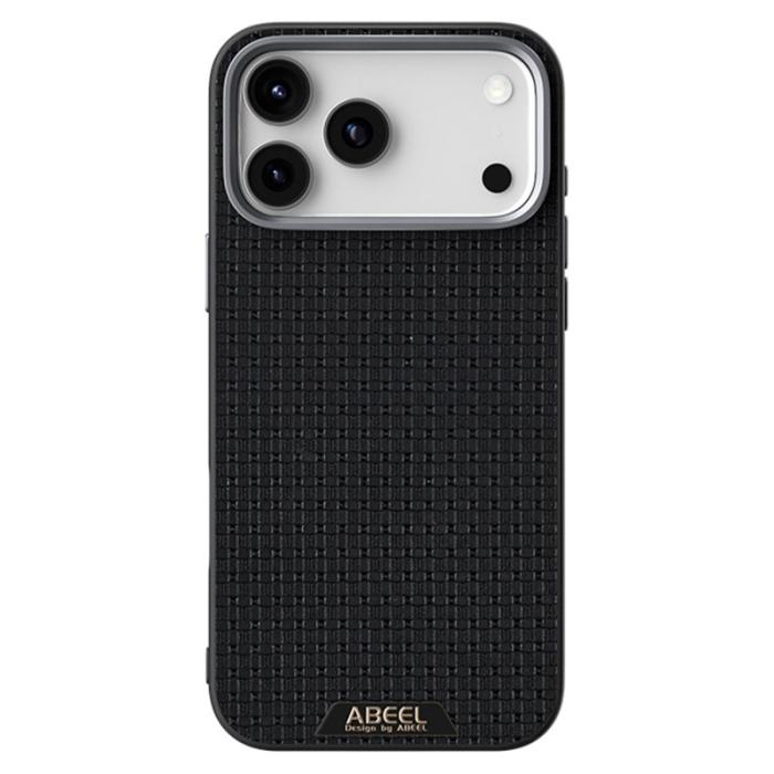 ABEEL - ABEEL Mobilskal till iPhone 17 Pro MagSafe Äkta Läder Svart