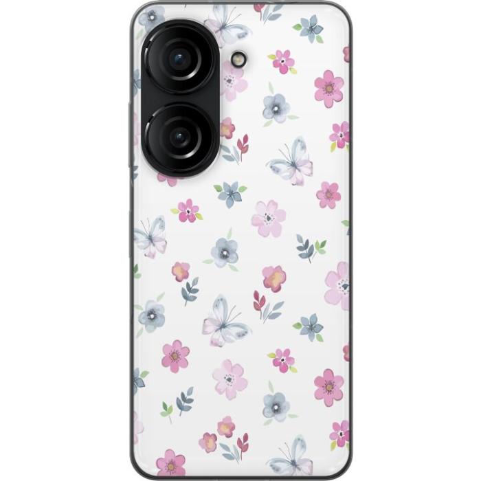 iSecrets - Mobilskal till Asus Zenfone 10 med Blommor och fjärillar