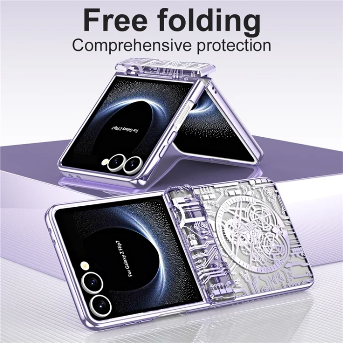 A-One Brand - Galaxy Z Flip 7 Mobilskal Mechanical Legend - Lila