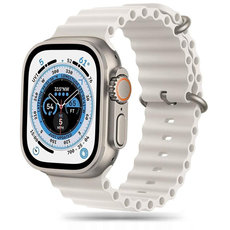 Tech-Protect Apple Watch 4/5/6/7/8/SE/Ultra (42/44/45/49mm) Armband - Beige | 5123 | AlltMobil