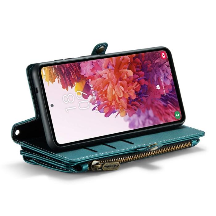 Caseme - CASEME Plånboksfodral Konstläder för Samsung Galaxy S20 FE - Grön