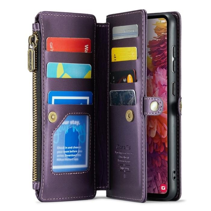 Caseme - CASEME Plånboksfodral Konstläder för Samsung Galaxy S20 FE - Lila