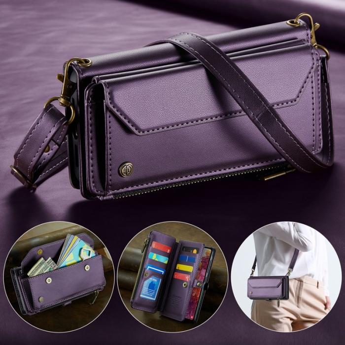 Caseme - CASEME Plånboksfodral Konstläder för Samsung Galaxy S20 FE - Lila