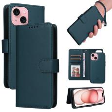BETOPNICE - BETOPNICE iPhone 15 Pl&aring;nboksfodral Magnetiskt Detachable Konstl&auml;der - Bl&aring;
