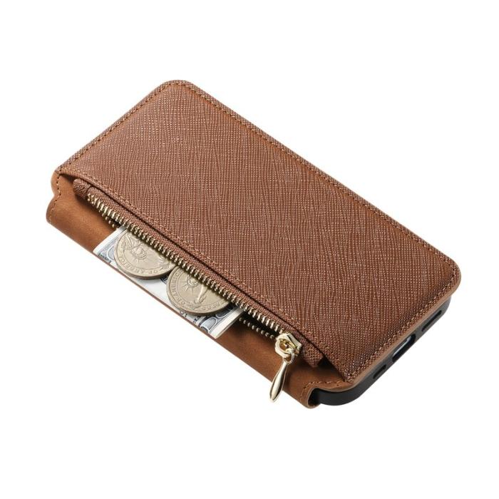 CASENEO - CASENEO iPhone 16 Plus Plånboksfodral Konstläder - Brun