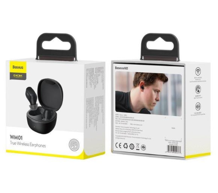 Ruhtel - Baseus TWS Bluetooth Trådlösa Hörlurar Encok - Svart