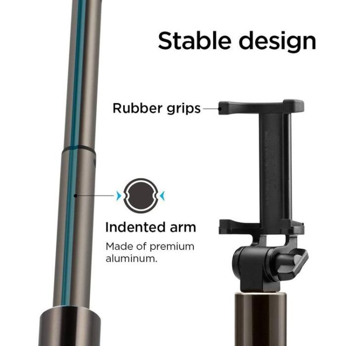 Spigen - Spigen Trådlös Selfiestick S530W - Svart