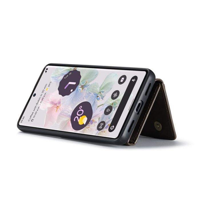 DG.MING - DG.MING Magnetiskt Konstläder Plånboksfodral Google Pixel 7 Pro Brun