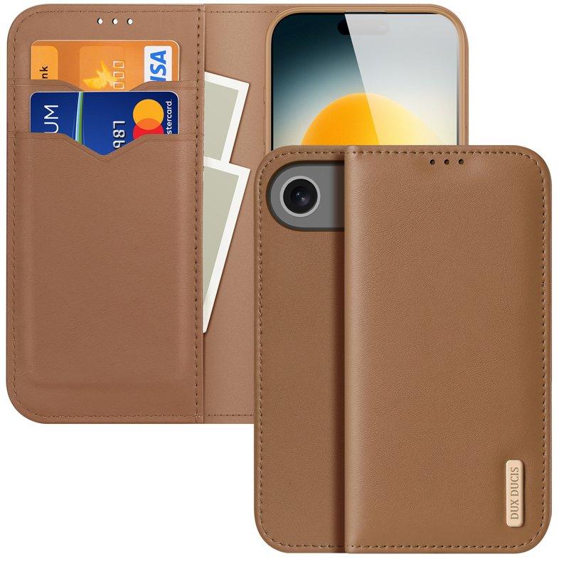DUX DUCIS Hivo iPhone Air Plånboksfodral Äkta läder - Brun | 2353 | AlltMobil