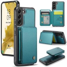 JEEHOOD - JEEHOOD J05 Fodral f&ouml;r Samsung Galaxy S22 5G Konstl&auml;der Cyan