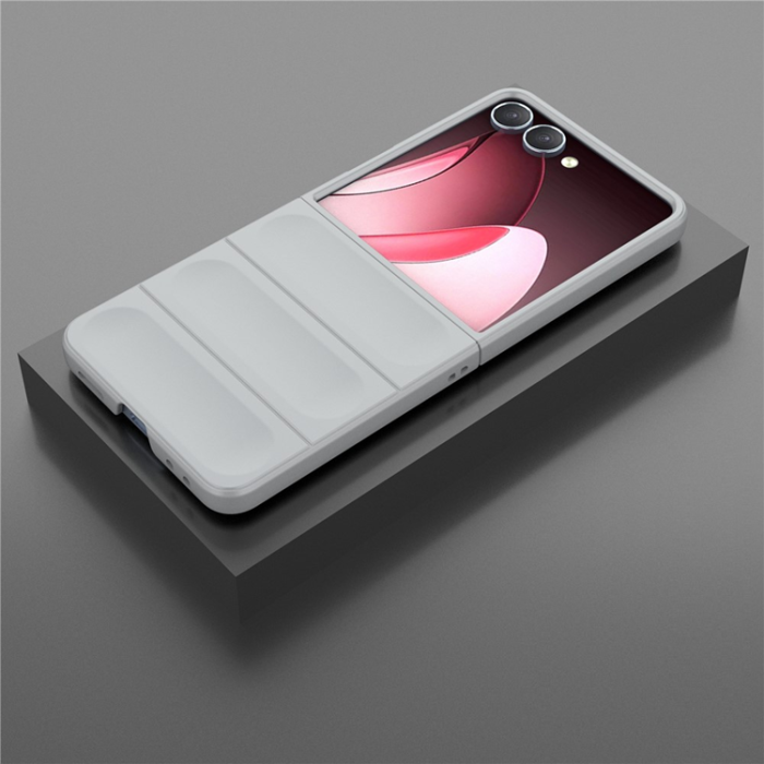 A-One Brand - Galaxy Z Flip 7 Mobilskal Anti-Drop TPU Rugged - Ljusgrå