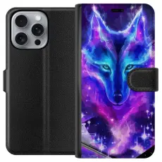 Gustaf - Pl&aring;nboksfodral till Apple iPhone 16 Pro Max med Neon Varg