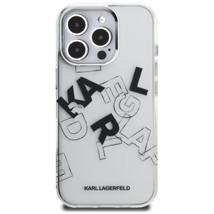 KARL LAGERFELD - Karl Lagerfeld iPhone 16 Pro Mobilskal IML Sketched Graphic - Transparent