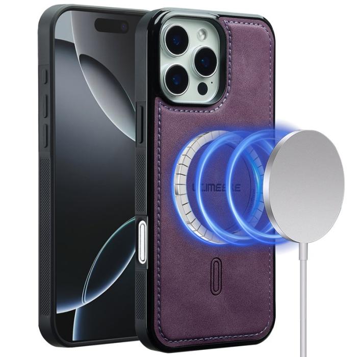 LC.imeeke - LC.IMEEKE L6 iPhone 14 Pro Max Fodral KonstLäder - Lila