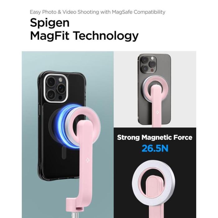 Spigen - Spigen Magsafe Bluetooth Selfie Stick Tripod - Misty Rose
