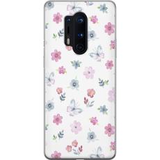 iSecrets - Mobilskal till OnePlus 8 Pro med Blommor och fjärillar