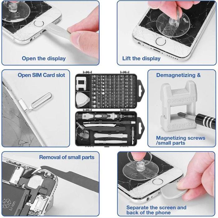 OEM - 122-i-1 Precisionsskruvmejslarset Mobilreparationsverktygssats