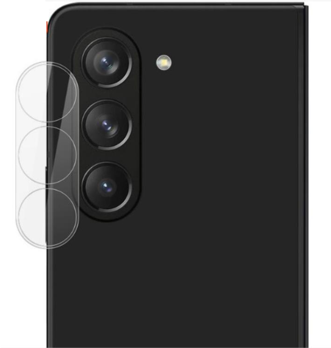 OEM - [2-PACK] Galaxy Z Flold 5 Kameralinsskydd i Härdat glas - Clear