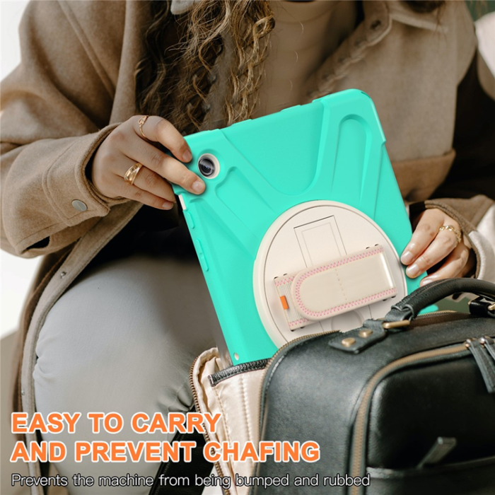 A-One Brand - Galaxy Tab A9 Plus Mobilskal Silikon Rotary Kickstand