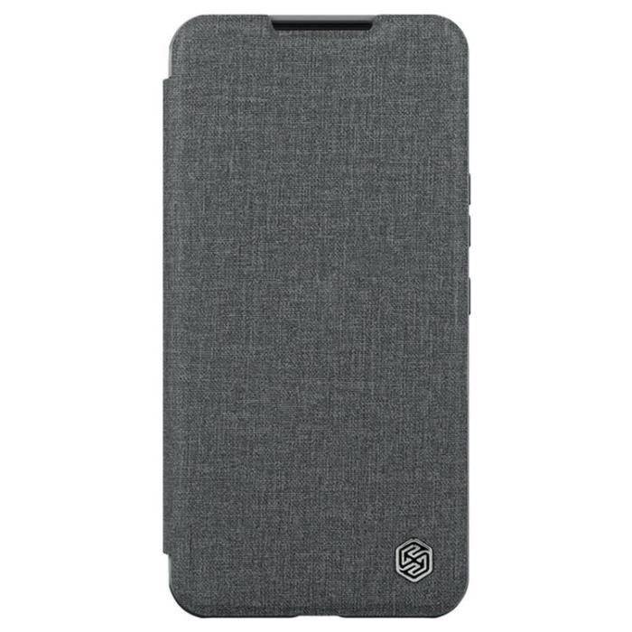 UTGATT1 - Nillkin Galaxy S23 Plånsboksfodral Qin Cloth Pro - Grå