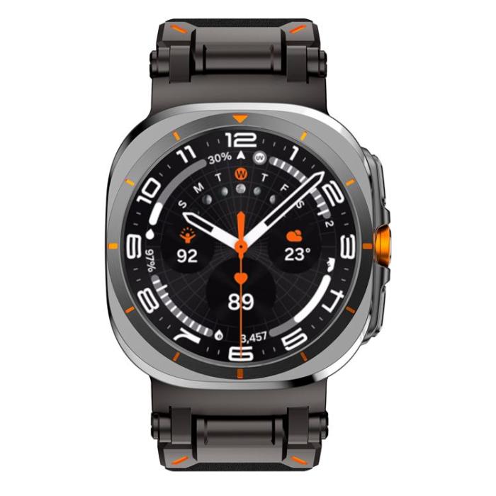 Boom of Sweden - Galaxy Watch Ultra (47mm) Armband Svart Äkta Läder - Svart
