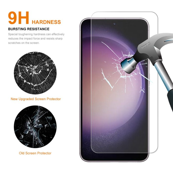 OEM - [1-PACK] Galaxy S23 Plus Härdat Glas Skärmskydd - Clear